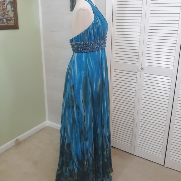Tony Bowls tie dye evening gown dress sz 6 *Y - Picture 4 of 7